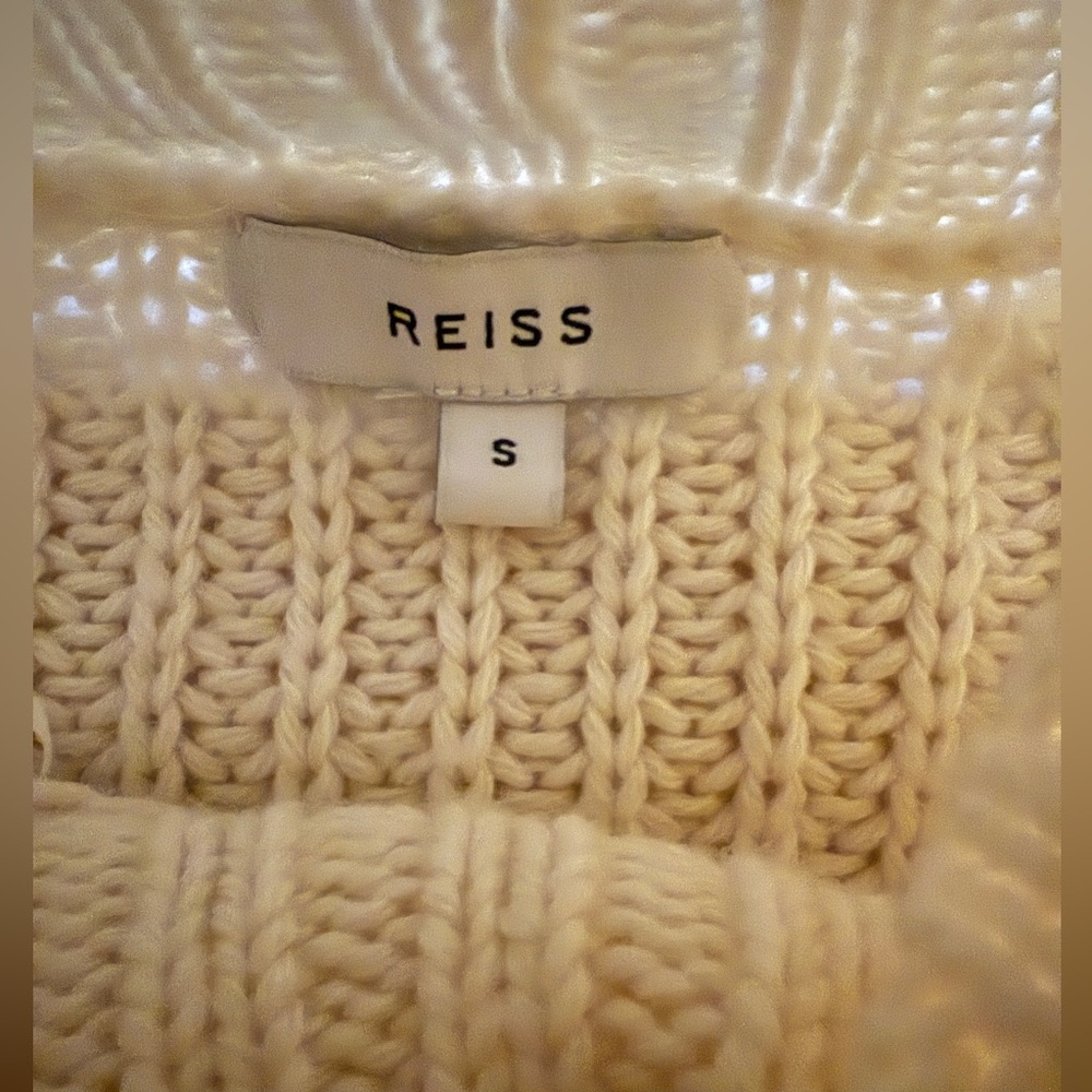 Reiss Harley Wool Cashmere Blend Chunky Oversized Turtleneck Small Snow Day Cozy - Picture 5 of 8